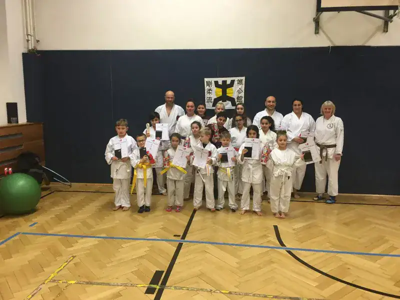 Karate-Lehrgang, Techniktraining in der Halle