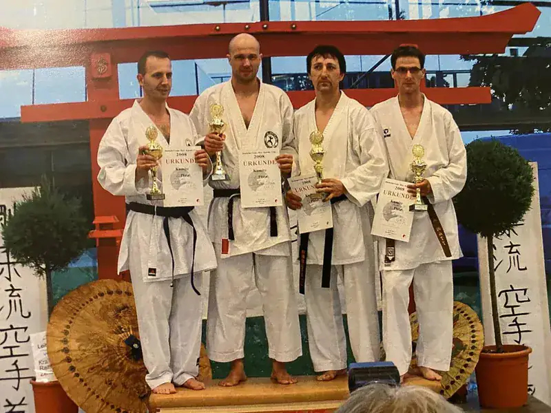 Siegerehrung beim Karate-Turnier